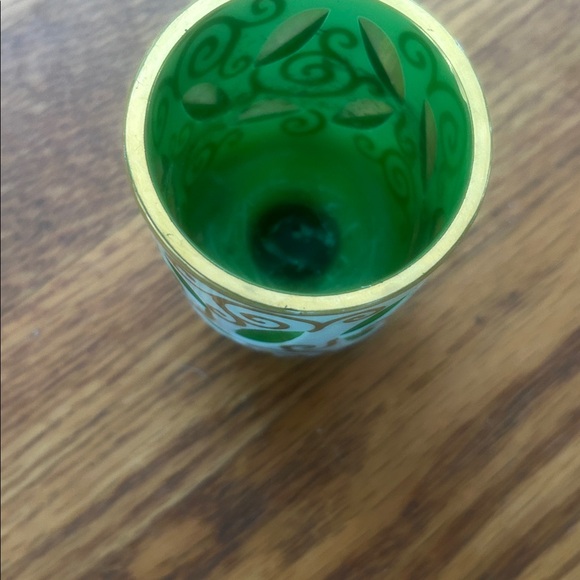 Bohemian Czech votive/tooth pick holder - Picture 3 of 5